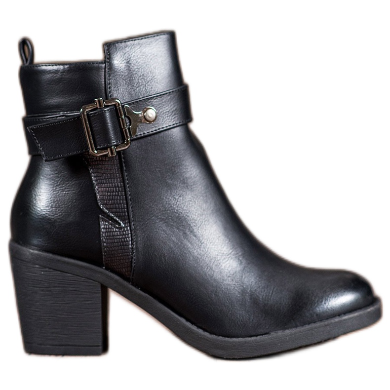 Nio Nio Klasszikus magas sarkú csizma fekete