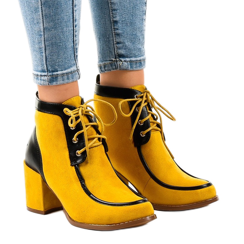 Teve velúr bokacsizma a HF-296 oszlopon barna sokszínű