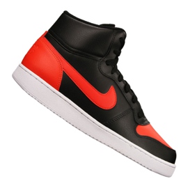 Nike Ebernon Mid M AQ1773-005 cipő fekete piros