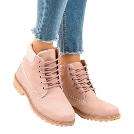 Rózsaszín túracipő szigetelés nélkül W-3033