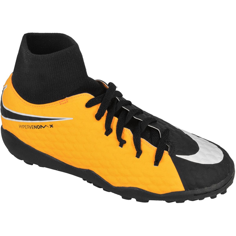 Nike HypervenomX Phelon Iii Df Tf Jr 917775-801 futballcipő sokszínű sárga