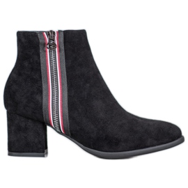 Filippo Csizma dekoratív cipzárral fekete Filippo Csizma dekoratív cipzárral fekete