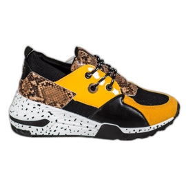 Snake Print VICES Cipők sokszínű sárga Snake Print VICES Cipők sokszínű sárga