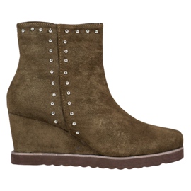 Kylie Zöld csizma egy ék