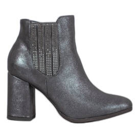 Kylie Elegáns csizma egy oszlopon szürke