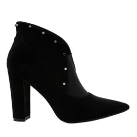 Fekete csúszós bokacsizma, rugalmas gumiszalaggal N2AX1629