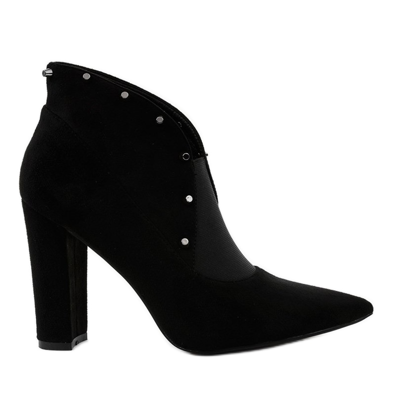 Fekete csúszós bokacsizma, rugalmas gumiszalaggal N2AX1629