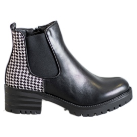 Seastar Chelsea Csizma Mintával fehér fekete