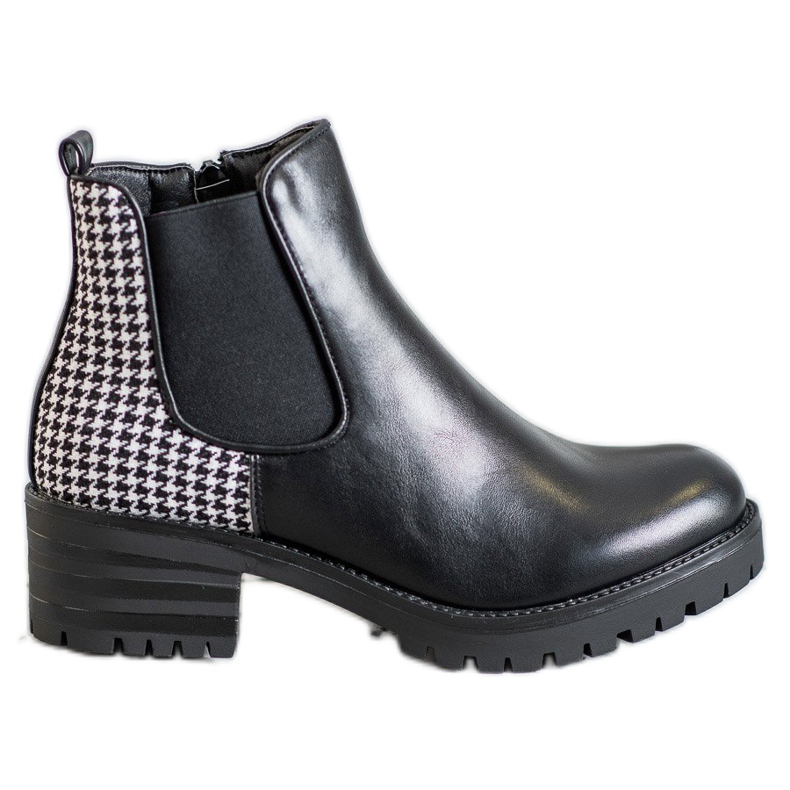 Seastar Chelsea Csizma Mintával fehér fekete