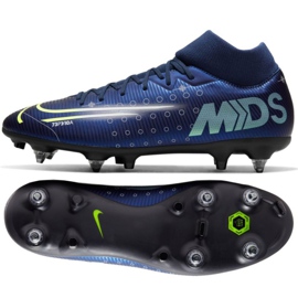 Nike Mercurial Superfly 7 Academy Mds Sg Pro Ac M CK0014-401 futballcipő sötétkék sötétkék