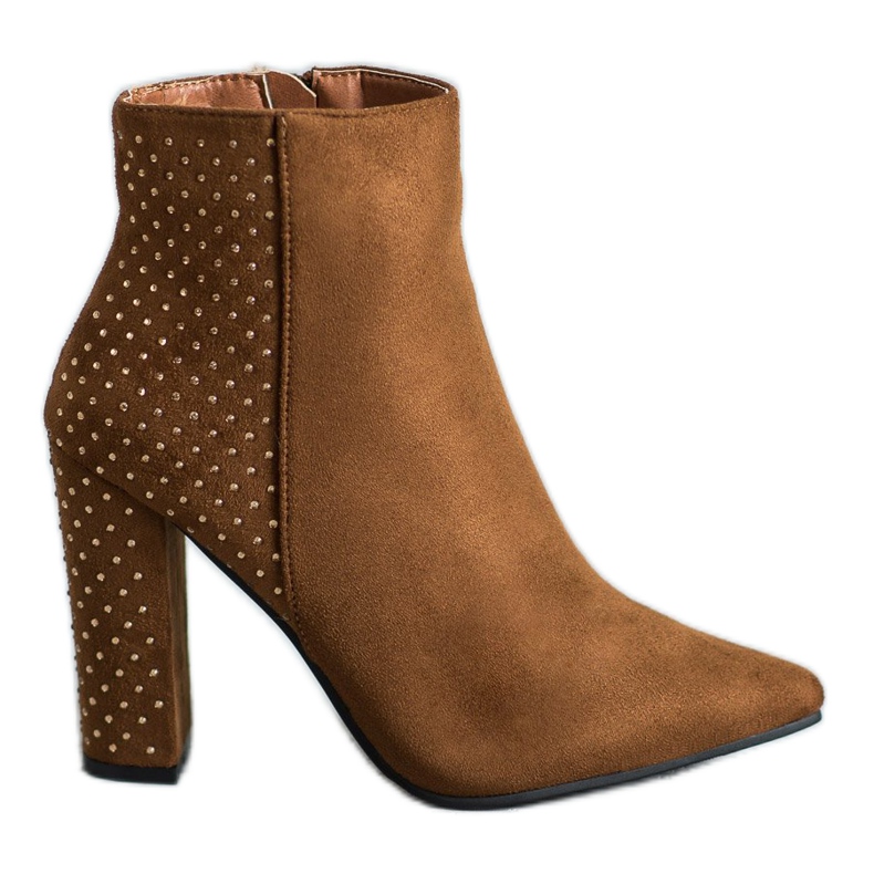 Seastar Velúr csizma köbös cirkóniummal barna