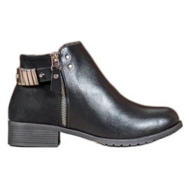 Queen Vivi Stílusos női csizma fekete