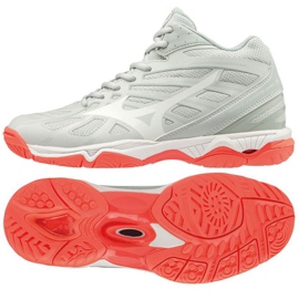 Mizuno Wave Hurricane 3 Mid W V1GC174560 cipő fehér fehér