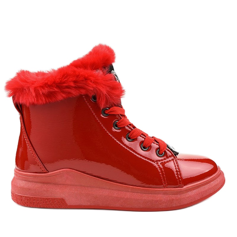 Lakkozott melegvörös cipők TL135-10 piros Lakkozott melegvörös cipők TL135-10 piros