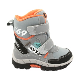 American Club csizma szürke RL34 membránnal fekete narancssárga