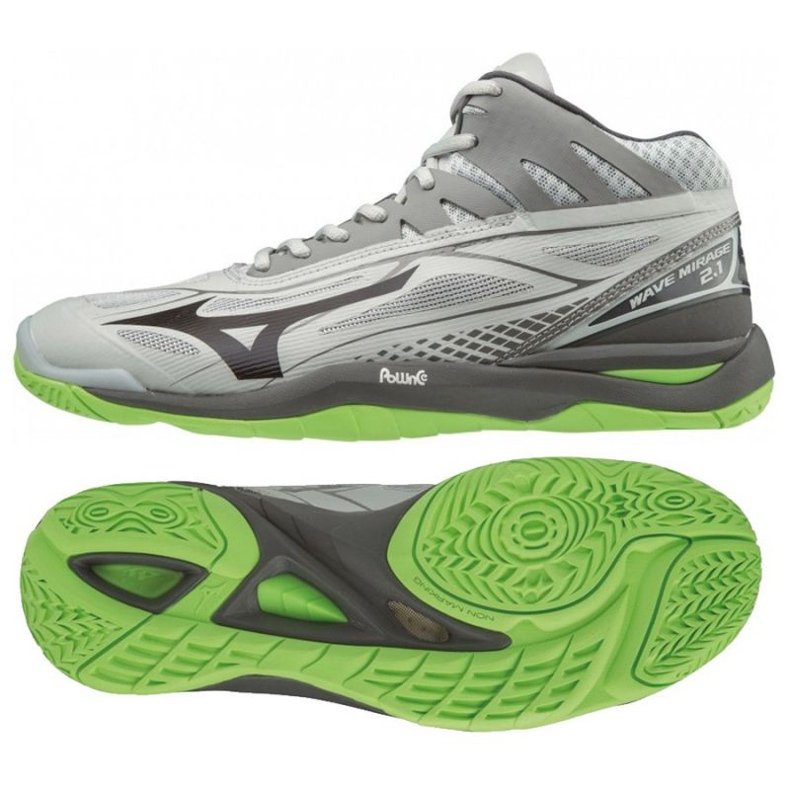 Mizuno Wave Mirage 2.1 Mid M X1GA187037 cipő szürke a szürke árnyalatai Mizuno Wave Mirage 2.1 Mid M X1GA187037 cipő szürke a szürke árnyalatai