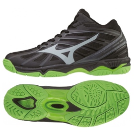 Mizuno Wave Hurricane 3 Mid M V1GA174537 fekete fekete Mizuno Wave Hurricane 3 Mid M V1GA174537 fekete fekete