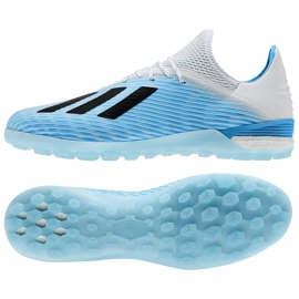 Adidas X 19.1 Tf M F99999 futballcipő fehér kék