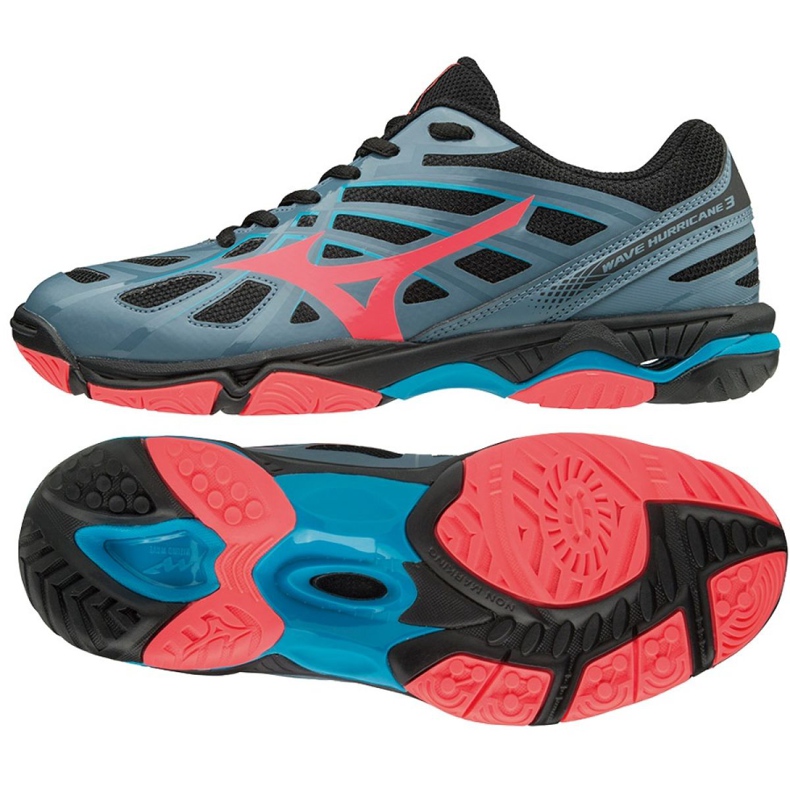 Mizuno Wave Hurricane 3 W V1GC174065 cipő szürke szürke