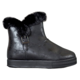 SHELOVET Csizma cipzárral fekete