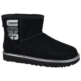 Ugg Classic Mini Ugg Rubber Logo W 1110087-BMT Cipő fekete