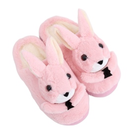 Női papucs nyuszik világos rózsaszín MA17 Pink