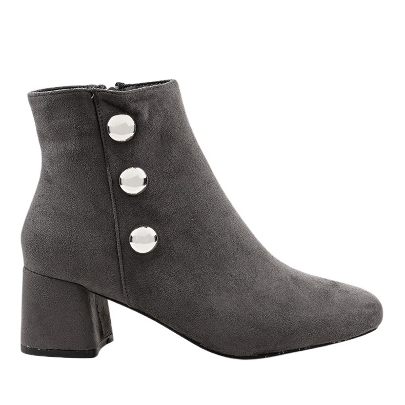 Szürke velúr csizma az L068 oszlopon