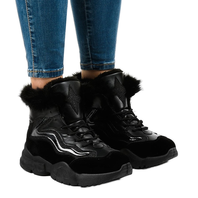 Fekete szigetelésű cipők LS-2062