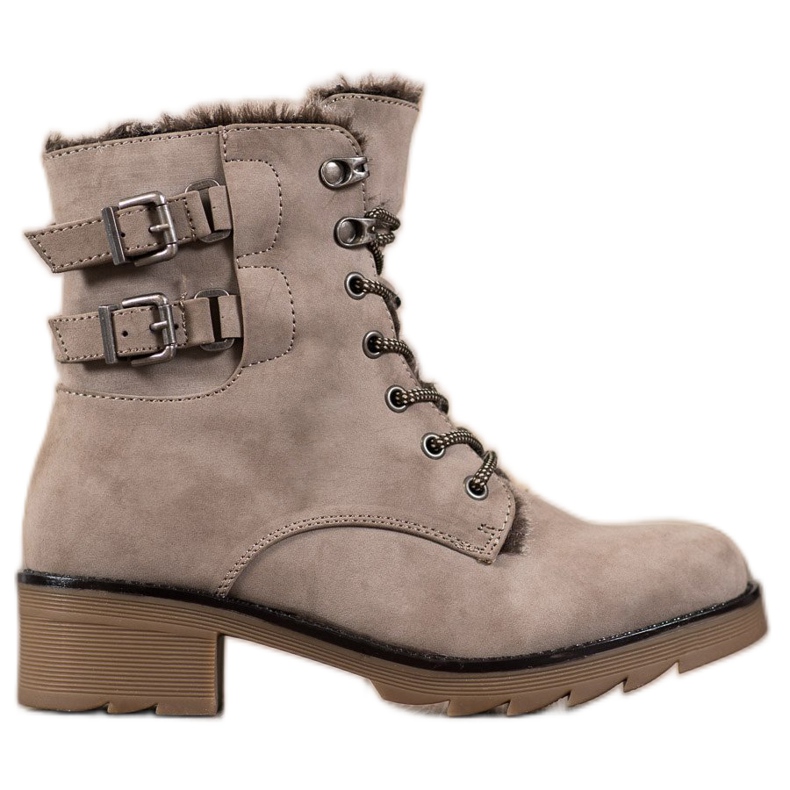 Sergio Leone Meleg fűzős csizma barna