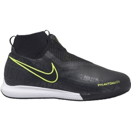 Nike Phantom Vsn Academy Df Ic Jr AO3290 007 futballcipő fekete fekete
