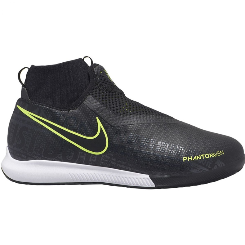 Nike Phantom Vsn Academy Df Ic Jr AO3290 007 futballcipő fekete fekete