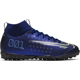 Nike Mercurial Superfly 7 Academy Mds Tf Jr BQ5407 401 futballcipő sötétkék sötétkék