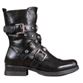 Kayla Munkavállalók dekoratív övvel fekete