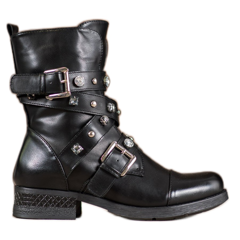 Kayla Munkavállalók dekoratív övvel fekete