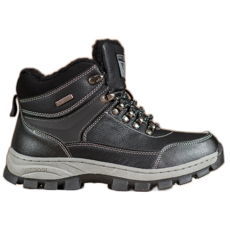 Arrigo Bello Fűzött téli csizma fekete