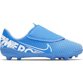 Nike Mercurial Vapor 13 Club Mg PS (V) Jr AT8162 414 futballcipő kék kék Nike Mercurial Vapor 13 Club Mg PS (V) Jr AT8162 414 futballcipő kék kék