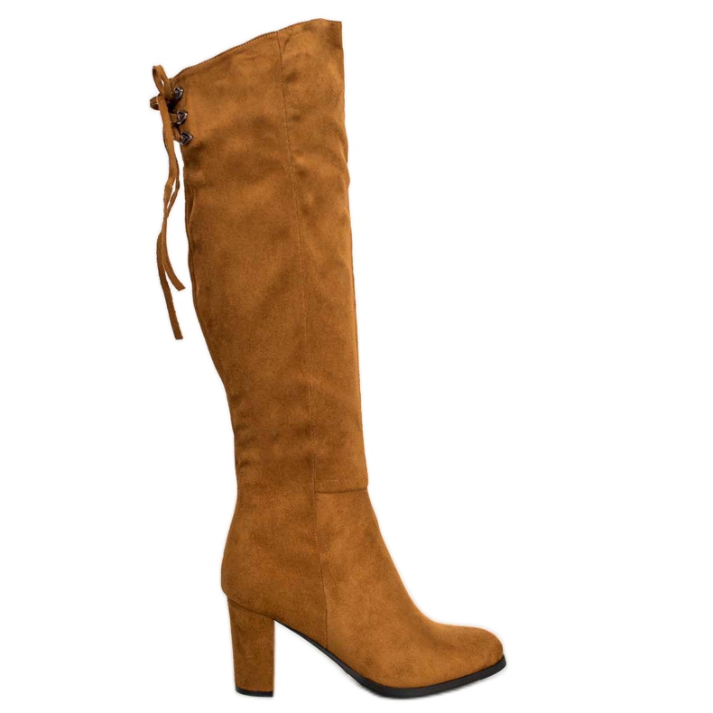 VINCEZA velúr csizma barna