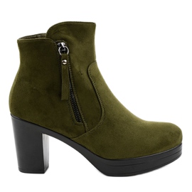 Zöld velúr magas sarkú cipő 8B882 Zöld velúr magas sarkú cipő 8B882