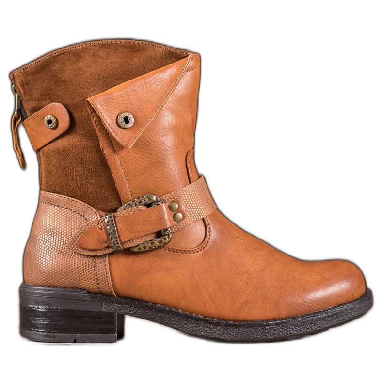 Super Me Csizma dekoratív csattal barna Super Me Csizma dekoratív csattal barna