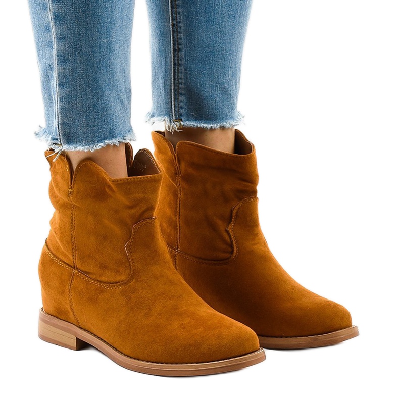 NC981 barna cowboy csizma