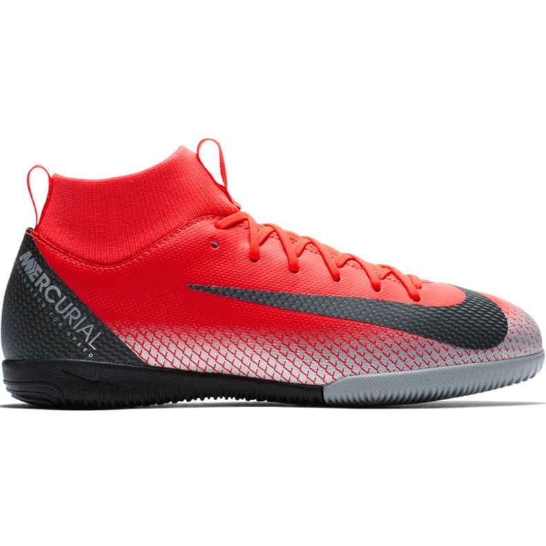 Nike Mercurial Superfly X 6 Academy Gs CR7 Ic Jr AJ3110 600 futballcipő sokszínű piros