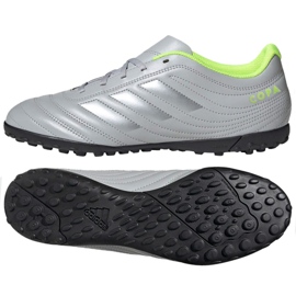 Adidas Copa 20.4 Tf M EF8356 futballcipő szürke ezüst Adidas Copa 20.4 Tf M EF8356 futballcipő szürke ezüst