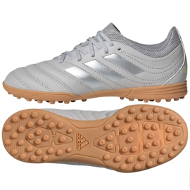 Adidas Copa 20.3 Tf Jr EF8343 futballcipő szürke szürke Adidas Copa 20.3 Tf Jr EF8343 futballcipő szürke szürke