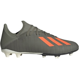 Adidas X 19.3 Fg M EF8365 futballcipő zöld szürke