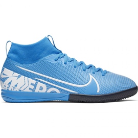 Nike Mercurial Superfly 7 Academy Ic Jr AT8135 414 futballcipő sokszínű kék Nike Mercurial Superfly 7 Academy Ic Jr AT8135 414 futballcipő sokszínű kék