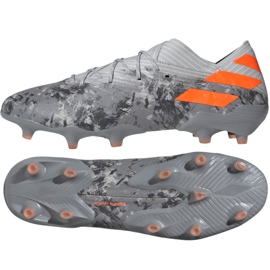 Adidas Nemeziz 19.1 Fg M EF8281 futballcipő piros szürke