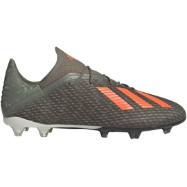 Adidas X 19.2 Fg M EF8364 futballcipő zöld szürke