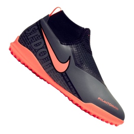 Nike Phantom Vsn Academy Df Tf Jr AO3292-080 futballcipő fekete Nike Phantom Vsn Academy Df Tf Jr AO3292-080 futballcipő fekete