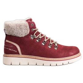 McKey Suede Trappers piros