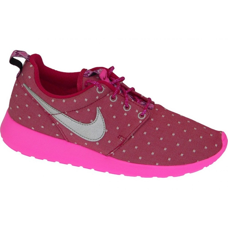 Nike Rosherun Print Gs W 677784-606 cipő rózsaszín